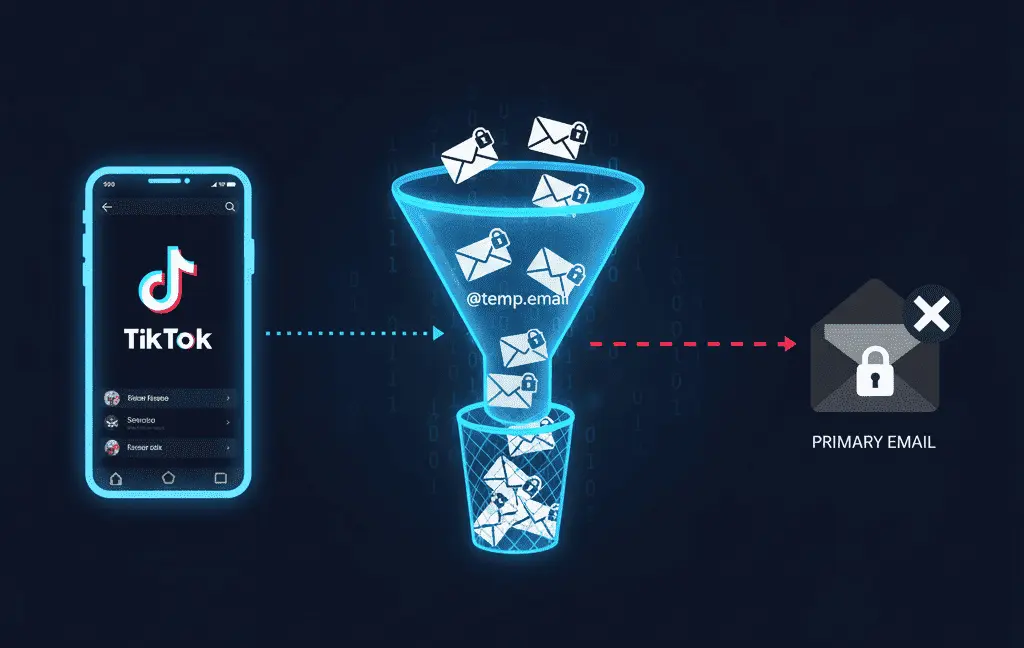 TikTok Without the Tracking: Using Disposable Emails (2025 Guide)